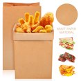 thumbnail image 4 of Minkissy 120Pcs Large Kraft Paper Bags for Bread Sandwich Snacks and Food Storage Brown, 4 of 4