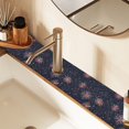 thumbnail image 2 of Yayeee Faucet Mat for Kitchen Sink 14.7" Diatomite Long Splash Guard Pad, Red and White Fireworks Pattern, 2 Pack, 2 of 7
