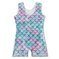 thumbnail image 6 of 3-10T Toddlers Kids Gymnastics Leotards Girls sleeveless Dancewear Sparkle Dance Unitards, 6 of 6