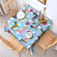 thumbnail image 2 of Colorful Funny Dachshund Square Tablecloth,Waterproof Square Table Cover,Wipeable Spillproof Washable Table Cover for Home Kitchen Party Decor 42"X42"(107x107cm), 2 of 6