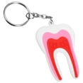 thumbnail image 3 of 8pcs Tooth Shape Key Rings Creative Tooth Key Pendant Handbag Ring Pendant, 3 of 8