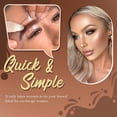 thumbnail image 6 of One Step Eyebrow Makeup Kit, 2-IN-1 Eyebrow Styling Hair Repair Eyebrow Powder, 24pcs Professional Eyebrow Makeup Template, Reusable Eyebrow Stencils Waterproof Makeup Tools for Women, 6 of 6