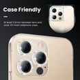 thumbnail image 2 of For Apple iPhone 13 Pro / iPhone 13 Pro Max Diamond Bling Ring Crystal Tempered Glass Camera Len Protector Cover Gold, 2 of 5