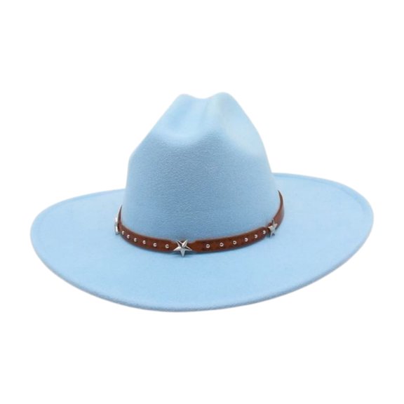 OJSFQUFP Cowboy Hat for Women and Men with Shapeable Wide Brim Cattleman Western Hats for Cowboys And