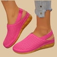 thumbnail image 5 of Qingpeng Womens Hollow Perforated Slingback Wedge Closed Toe Back Strap Clog Sandals Soft Insole Casual Summer Outdoor Footwear, 5 of 7