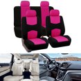 thumbnail image 3 of Fundas universales para asientos de Coche JShteea Juego Transpirables rojo Rosa, 3 of 9