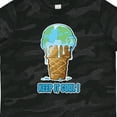 thumbnail image 4 of Inktastic Keep It Cool Melting Earth Ice Cream Cone Boys or Girls Toddler T-Shirt, 4 of 5