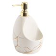 thumbnail image 2 of de loción vacía de cerámica de 520 ml, duradero, recargable, champú, soporte para de corporal con bomba, organizador Macarena  Dispensador de loción, 2 of 8