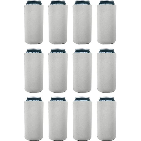 

Blank Neoprene Collapsible 16 oz. Can Coolie (12 Pack White)