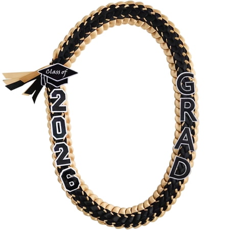 2026 Graduation Leis for Him Her, Handmade Double Braided Ribbon Lei Necklace, Blue and White Grad Leis, Keepsake Gift for High School College Graduation Party