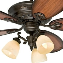 Hunter Fan 54 Ceiling Fan With Light Fixture In Tuscan Gold
