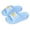 Sky Blue, variant on Fnooota Girls Slide Sandals, Soft Sole Slip On Non Slip Open Toe Summer Shoes Yellow Size 1-1.5(Big Kids)