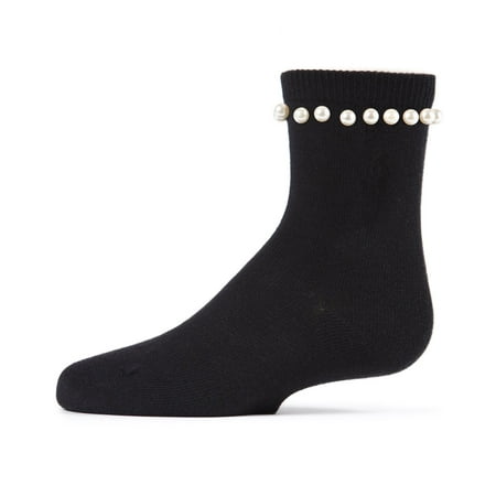 

MeMoi String of Pearls Cotton Blend Crew Socks - Girls - Female