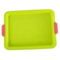 thumbnail image 1 of Silicone Bakeware with Handles Rectangular Baking Pan Non-stick Baking Handles Rectangular Home Sheet Baking Tools for Home Restaurant Dessert Shop, 1 of 9