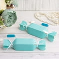 thumbnail image 2 of Efavormart 25 Pack Candy Shape Turquoise Party Favor Boxes with Satin Ribbons Card Stock Gift Boxes, 2 of 6