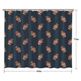 thumbnail image 5 of Dark Blue Football Repeat Pattern Shower Curtain 84"x72" ,Bathroom Decorative Shower Curtains Set with 12 Hooks,Modern Waterproof Washable Shower Curtain, 5 of 6