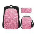 thumbnail image 1 of Balery Pink Glitter Mochila Escolar 3 en 1 para Niños - Mochila Resistente con Lonchera Térmica y Estuche - Mochila Escolar para Niños y Niñas, 1 of 7