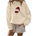 thumbnail image 3 of Aofany Christmas Sweaters for Women, Plus Size Pullover Shirt For Women Merry Christmas Women Casual Long Sleeve O-Neck Sweatshirt Pullover Blouse, 3 of 6