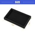 thumbnail image 4 of Vocoste Velvet Jewelry Tray Empty Stackable Tray Box for Rings Earrings Necklace Bracelet Pendants Black, 4 of 7