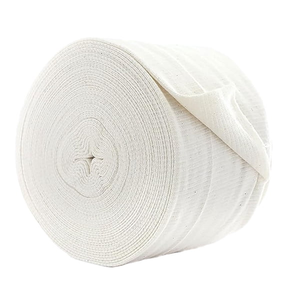 Soidarity Venda blanca del polímero de las extremidades, fácil de usar, protección deportiva, vendaje médico, calcetines, rollo de vendaje Ayudas para vestirse con gancho de botón