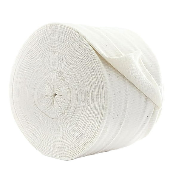 Seitruly Venda blanca del polímero de las extremidades, fácil de usar, protección deportiva, vendaje médico, calcetines, rollo de vendaje Ayudas para vestirse con gancho de botón