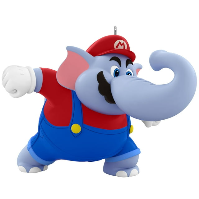 Adorno navideño Hallmark Keepsake 2025 con forma de elefante Mario, 10 cm