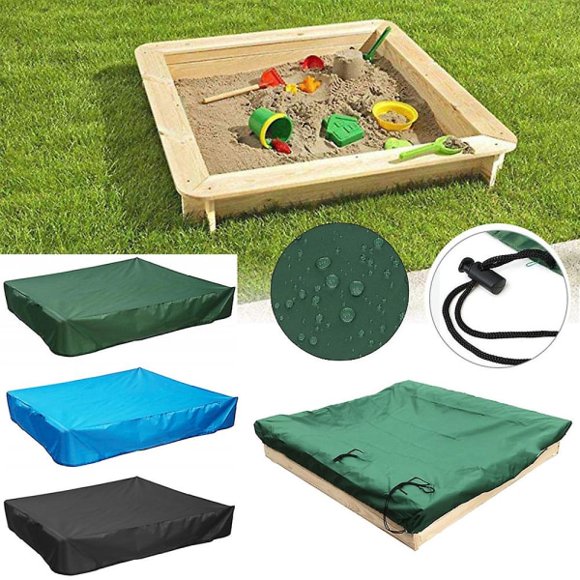 Dustproof protection Sandbox Cover Waterproof Sandbox Pool Cover blue 120x120x20cm
