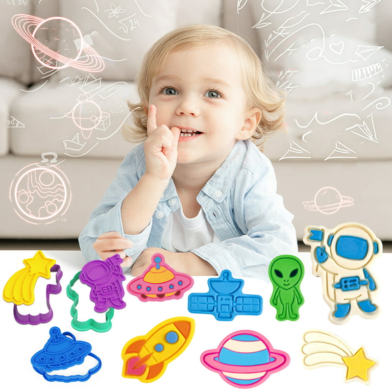 13 Piece Dough Sets for Kids Ages 4-8, Universe Theme Dough kit for Toddler  Kids Boys Girls 3-5 Gifts
