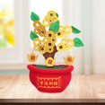 thumbnail image 5 of Abbracc Chinese Artificial Decoration Golden Desktop Cloth Stuffed Potted Ornament for M, 5 of 5
