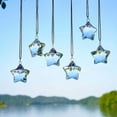 thumbnail image 6 of Japceit Crystal Pentagram Pendant, Prism Window Catcher Wind Chime Christmas Decor, Reflective Hanging Ornament for Room, Balcony, Holiday Atmosphere Display, 6 of 7