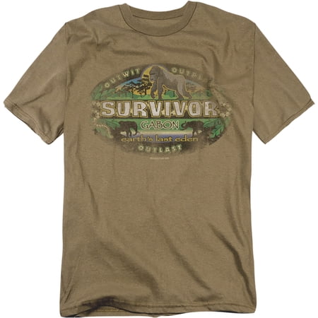 Survivor Gabon Distressed Officially Licensed Adult T-Shirt M