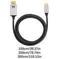 thumbnail image 5 of PatungKu Plugs and Play USB C to DisplayPort Cable Bidirectional Transmission Supports 8K60Hz Video Aluminum Construction, 5 of 13