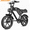 V30-Black, variant on Movcan 1500W Electric Bike, 48V 15.6Ah Removable Battery, 28 MPH EBike with 20"x4" Fat Tires, Full Suspension, 70 mi Range, Shimano 7-Speed, Hydraulic Disc Brakes - ,UL2849, Black