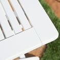 thumbnail image 4 of Vicaro Outdoor Acacia Wood Foldable Dining Table, White Finish, 4 of 6
