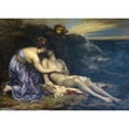 thumbnail image 3 of Alfred Philippe Roll 18x14 Black Modern Framed Museum Art Print Titled - Don Juan and Haidee (1874), 3 of 5