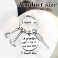 thumbnail image 2 of Dad Grandpa Papa Keychains Father's Day Bulk Gifts Birthday Keychain Men's Keyrings Gift, 2 of 5