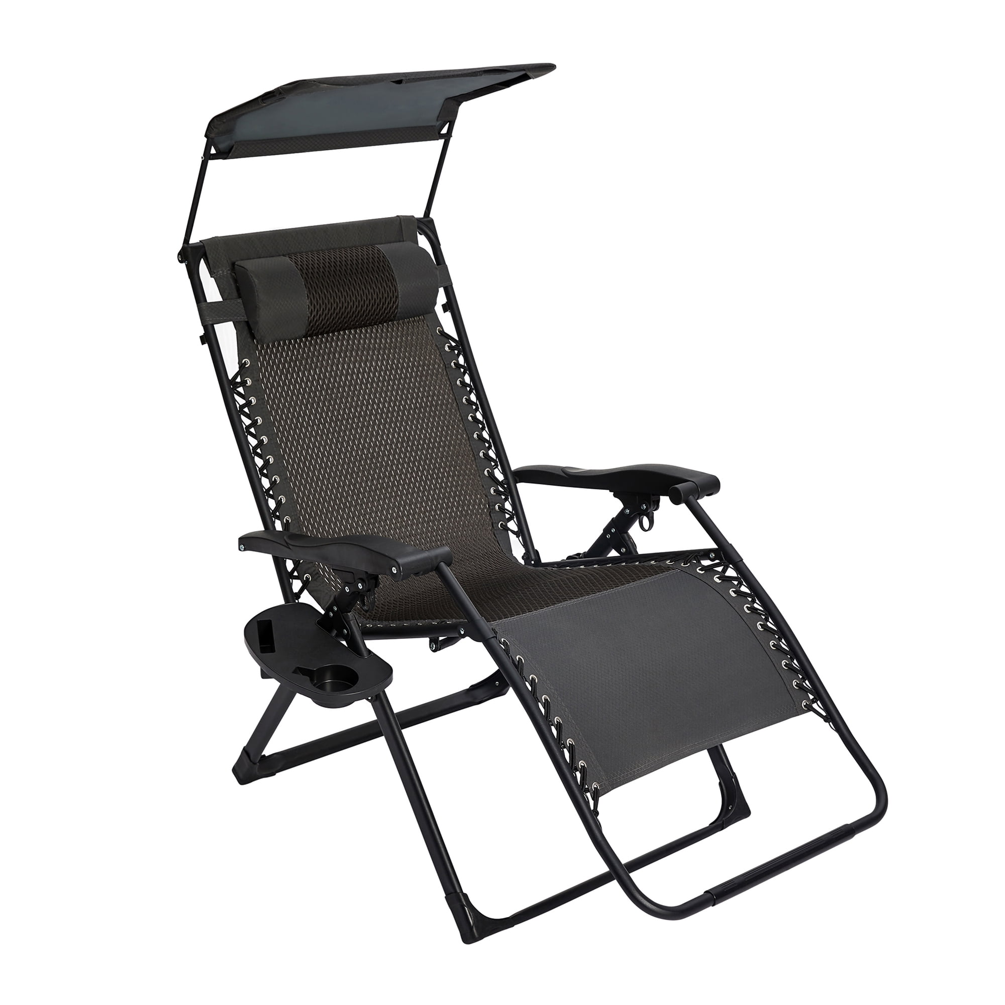 Yoli Zero Gravity XL Shade Folding Chair Grey 2 Pack