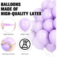 thumbnail image 4 of Purple Balloon Arch Kit Balloon Garland Kit Birthday Balloons 120pcs, 4 of 7