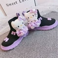 thumbnail image 2 of Botas de felpa de Anime Sanrios Kuromi Hello kittys para niños, botas Martin lindas, botas cortas de PU, zapatos de princesa de dibujos animados, moda Kawaii, 2 of 5
