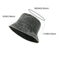 thumbnail image 3 of fatyb Unisex Denim Bucket Hat Cotton Washed Outdoor Beach Hat Sun Protection Packable Vintage Fishing Cap, 3 of 7