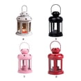 thumbnail image 4 of pitrice Candle Stand Star Metal Wind-proof Hanging Lantern Multi-Color Decorations Craft Candlestick Bedroom Tabletop Coffee Shop White, 4 of 6