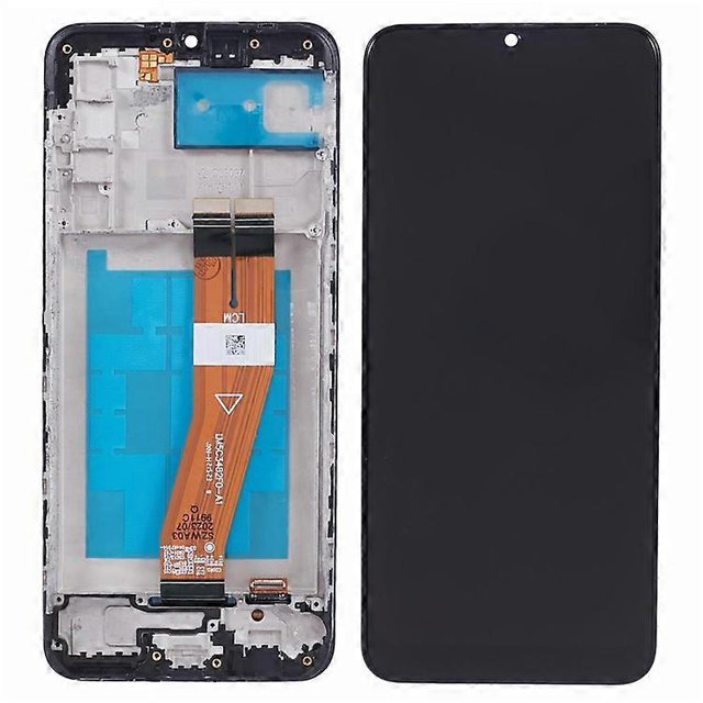 Compatible with Samsung Galaxy A02s A025 (166.5x75.9x9.2mm) C-Grade LCD Screen and Digitizer Assembly + Frame (No Logo)