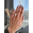 thumbnail image 2 of ESTE ORIGIN 2.65Ct Pear Cut Moissanite Solitaire Engagement Ring with Hidden Halo and Pave, 18K Rose Gold Solitaire Ring for Women US 6.5, 2 of 10