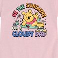 thumbnail image 2 of Winnie the Pooh - Be the Sunshine on a Cloudy Day - Toddler Girls Fitted Short Sleeve T-Shirt, 2 of 4
