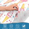 thumbnail image 3 of Yayeee Kitchen Curtains Tier Pair Light Filtering 27"x36" Rod Pocket Short Cafe Window Panel, Colorful Ice Cream Pattern, 3 of 7