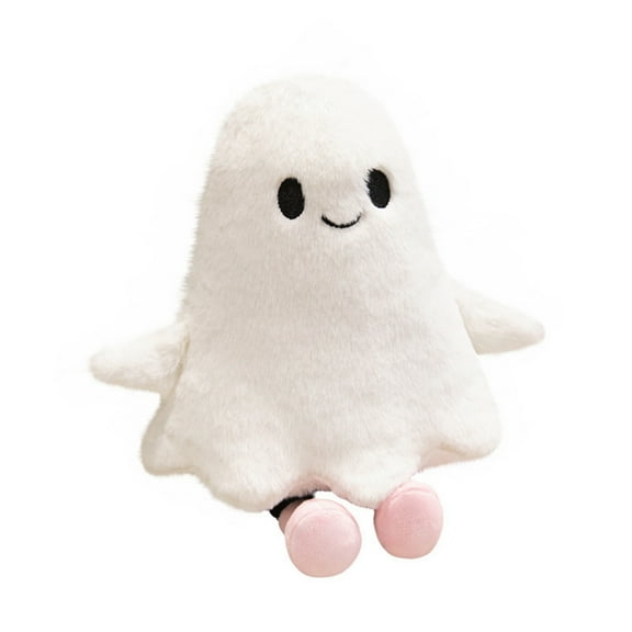 Halloween Plush Ghost Doll - Soft Spooky Decor Pillow with Unique Design for 3 Years, Seasonal Decorative Stuffed Figure for Home and Party Atmosphere