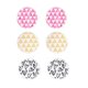 thumbnail image 3 of Reusable Nursing Pad 3 Pairs Breastfeeding Supplies White Round 12.5x12.5cm Prevent Milk Leakage, 3 of 3
