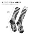 thumbnail image 4 of Sikiie Black And White Diamonds 1 Pairs Compression Socks for Men and Women 15-20 mmHg Running Support Socks, 4 of 7