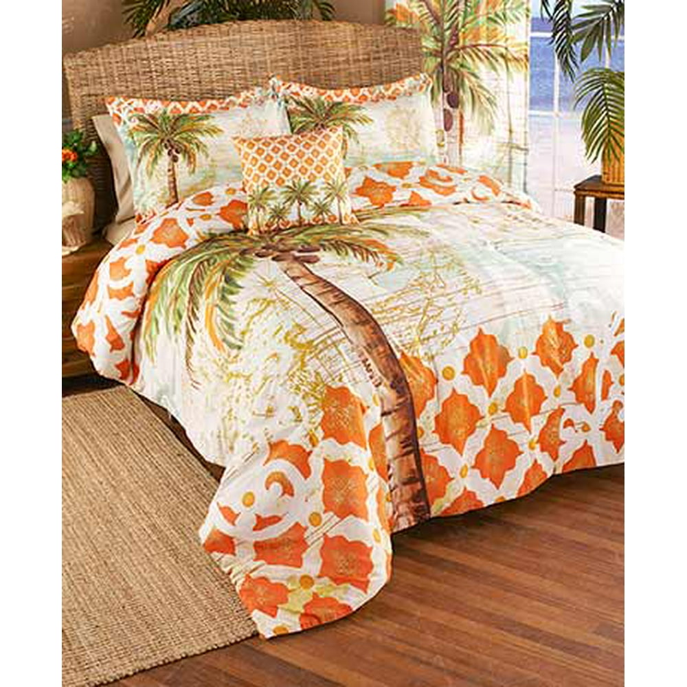 Palm Tree Bedroom Ensemble (Full/Queen Comforter)