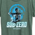 thumbnail image 3 of Mortal Kombat - Sub Zero Mk1 - Women's Short Sleeve Graphic T-Shirt, 3 of 5